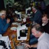At work: Ross Beever, Shaun Pennycook (in background), David Orlovich, Jerry Coo